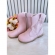 Bota infantil Boiadeira Texana Rosa Claro Com Zíper Luxo