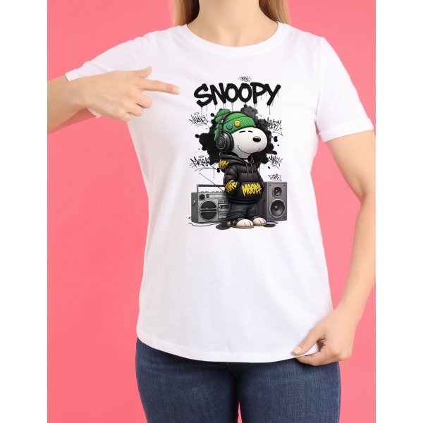 Camiseta Snoopy Street Style Grafite – Urbana Exclusiva