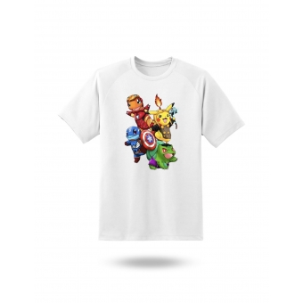 Camiseta Heróis Anime Style – Geek Unissex Premium