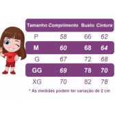 Fantasia Infantil Aventureira Vermelha Festas C/ Strass