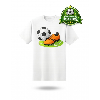 Camiseta Futebol –Bola e Chuteira | Estilo Esportivo
