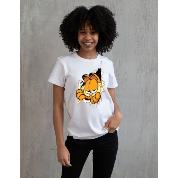 Camiseta Gato Divertido Estilo 3D – Premium