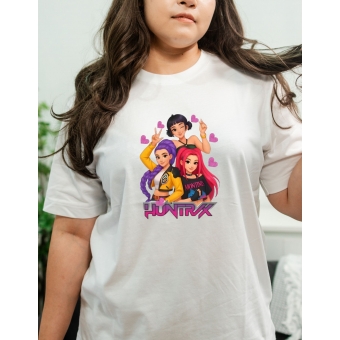 Camiseta Huntrix – Estilo K-pop / Girl Power