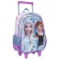 Kit Mochila de Rodinhas Escolar + Lancheira da Disney Frozen Holográfico Tam. 14 - Lilás