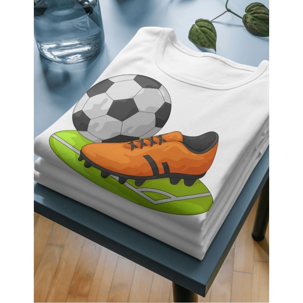 Camiseta Futebol –Bola e Chuteira | Estilo Esportivo
