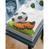 Camiseta Futebol –Bola e Chuteira | Estilo Esportivo