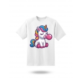 Camiseta Unicórnio Fofo com Chiclete – Camiseta Cute