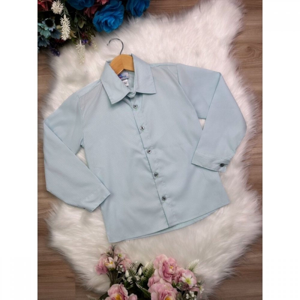 Camisa Social Verde Com Manga Longa Príncipes
