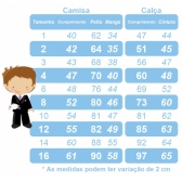 Conjunto Social Camisa Branco e Calça Susp. Gravata Cinza