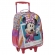 Kit Mochila Infantil Rodinhas + Lancheira Minnie no Celular - Roxo