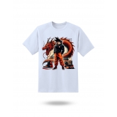 Camiseta Anime Guerreiro Dragão Streetwear – Premium 3D