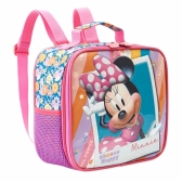 Kit Mochila Escolar + Lancheira Minnie no Celular - Roxo
