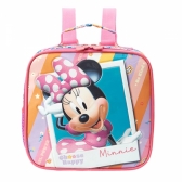 Kit Mochila Infantil Rodinhas + Lancheira Minnie no Celular - Roxo