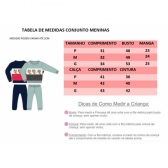 Conjunto Infantil Moletom Flanelado Verde Gatinha