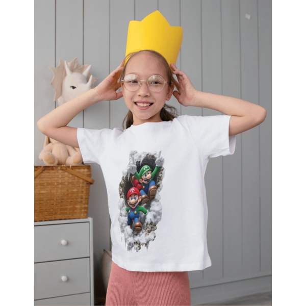 Camiseta Mario & Luigi 3D – Premium Geek