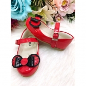 Sapatinho Vermelho Com Lacinho da Minnie Super Luxo