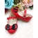 Sapatinho Vermelho Com Lacinho da Minnie Super Luxo