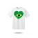 Camiseta Branca Estampa Coração Brasil – Design Patriótico Premium