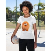 Camiseta Monstrinho Fofo Laranja – Conforto e Estilo