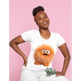 Camiseta Monstrinho Fofo Laranja – Conforto e Estilo