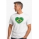 Camiseta Branca Estampa Coração Brasil – Design Patriótico Premium