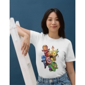Camiseta Heróis Anime Style – Geek Unissex Premium