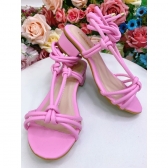 Sandália Infantil de Amarrar Salinas Com Salto