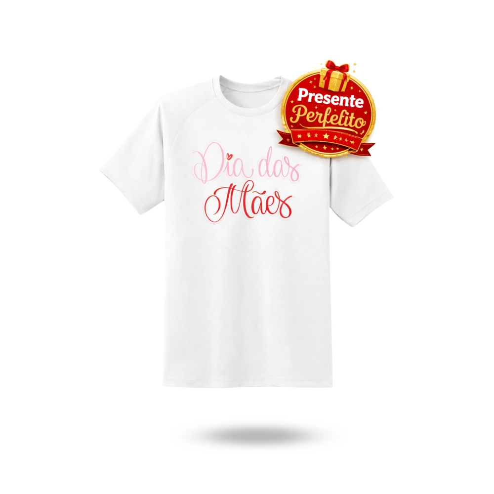 Camiseta Dia das Mães – Delicada Rosa e Vermelha