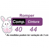 Romper Coelhinho da Páscoa Saia Com Glitter Super Luxo