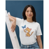 Camiseta Gatinho com Borboleta – Fofa Pet Lovers