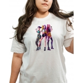 Camiseta Girl Power Pop Fashion – T-Shirt Moderna Estilo Streetwear
