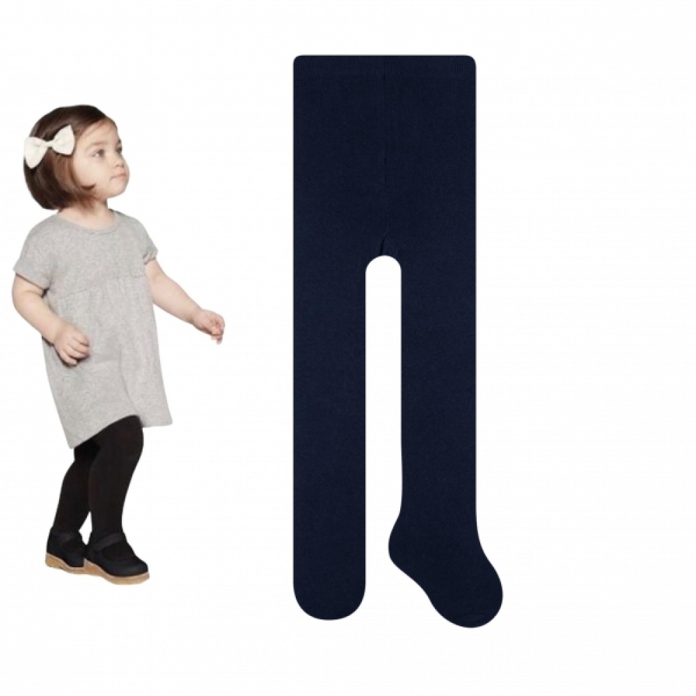 Meia Calça Bebê Várias Cores de Algodão Fofura - Preto