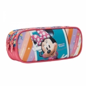 Kit Mochila Escolar + Estojo Duplo Minnie no Celular - Roxo