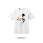 Camiseta Inteligência Artificial Robô com Cérebro – Design Futurista Tech Unissex