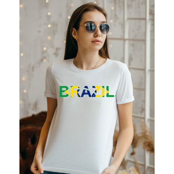 Camiseta Brasil Bandeira Premium Unissex