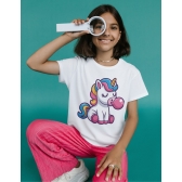 Camiseta Unicórnio Fofo com Chiclete – Camiseta Cute
