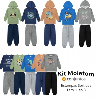 Kit Cleomara Meninos 8 Peças Inverno