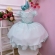 Vestido Infantil Verde Claro Cinto de Pérolas Casamentos