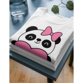 Camiseta Panda Fofo com Coração –  Cute Kawaii