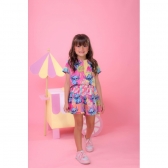 Conjunto Infantil Lilo e Stitch Rosa Luxo Festas