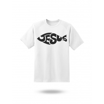 Camiseta Jesus Peixe Cristão – Estampa Ichthys Moderna Unissex