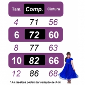 Vestido de Alça Infantil Laranja Casual Festas Luxo