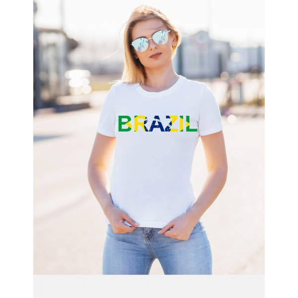 Camiseta Brasil Bandeira Premium Unissex