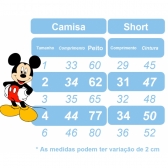 Conjunto Meninos do Mickey Mouse Com Short Susp.e Camisa