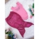 Fantasia Infantil Sereia Rosa Chiclete e Escamas Pink