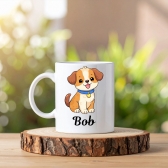Caneca Cachorrinho com Nome – Presente Criativo Pet Lover