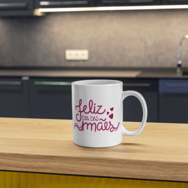 Caneca Personalizada Feliz Dia das Mães – Presente Criativo e Afetuoso