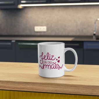 Caneca Personalizada Feliz Dia das Mães – Presente Criativo e Afetuoso