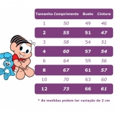 Vestido Infantil Vermelho Mônica e Cascão Cinto de Pérolas - Vermelho