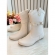 Bota infantil Boiadeira Texana Off White Com Salto e Zíper